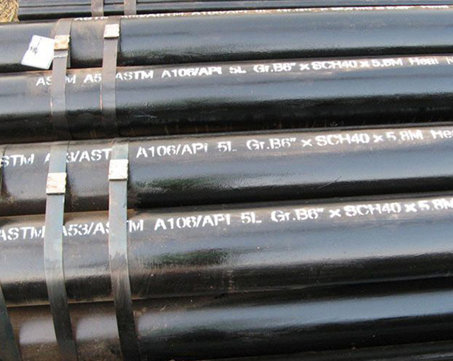 AISI B36.10 ASTM A106 B Black Steel Seamless Pipe